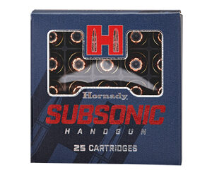 Hornady Subsonic 9MM 147 Grain XTP 25 Round Box 90287