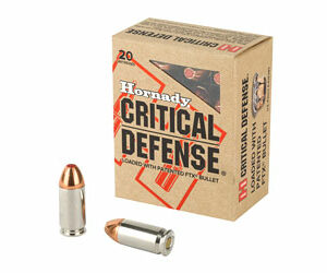 Hornady Critical Defense 45ACP 185 Grain Flex Tip 20 Round Box 90900