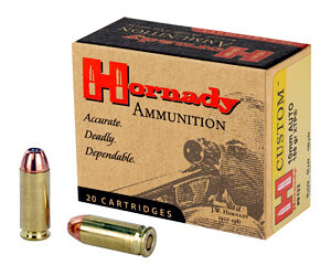 Hornady Custom Ammunition 10MM 155 Grain Hollow Point XTP 20 Round Box 9122