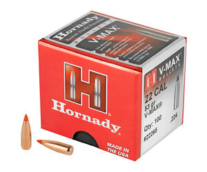Hornady V-MAX 55 Grain – 5.56mm / .224 Caliber, .224 Diameter Bullets – Where Legacy Meets Accuracy
