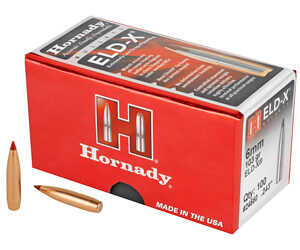 Hornady ELD-X .243 Diameter 6MM/243 Winchester 103 Grain Ballistic Tip 100 Count 24550
