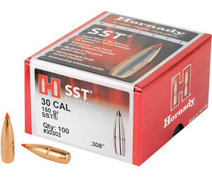 Hornady SST 150 Grain – 7.62mm / .308 Caliber, .308 Diameter Bullets – Precision Starts Here