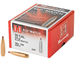 Hornady ELD-Match 200 Grain – 7.62mm / .308 Caliber, .308 Diameter Bullets – Where Legacy Meets Accuracy
