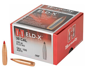 Hornady ELD-X 180 Grain – 7.62mm / .308 Caliber, .308 Diameter Bullets – Legendary Accuracy