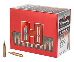 Hornady A-Tip Match .308 Caliber 30 Caliber 250 Grain Ballistic Tip 100 Count 3092
