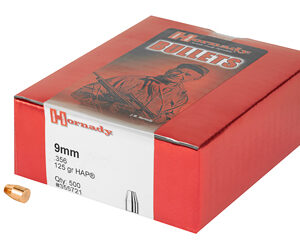 Hornady HAP .355 Diameter 9MM 125 Grain Hollow Point 500 Count 355721