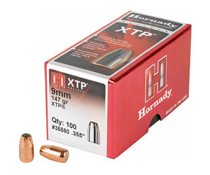 Hornady XTP .355 Diameter 9MM 147 Grain Hollow Point 100 Count 35580
