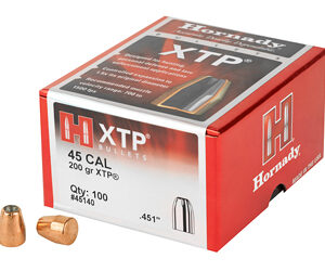 Hornady XTP .451 Diameter 45 Caliber 200 Grain Hollow Point 100 Count 45140
