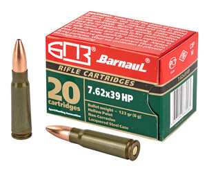 Barnaul Ammunition 7.62X39 123Gr Hollow Point Steel Lacquered Case 20 Round Box BRN762x39HP123