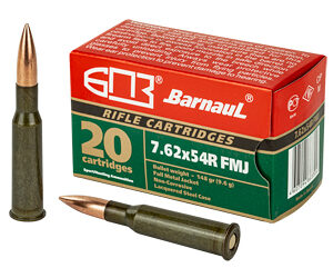 Barnaul Ammunition 7.62X54R 148Gr Full Metal Jacket Steel Laquered Case 20 Round Box BRN762x54RFMJ148