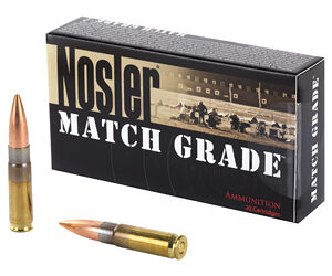 NOSLER Match 300 AAC Blackout 220 Grain Custom Competition Subsonic 20 Round Box 51275