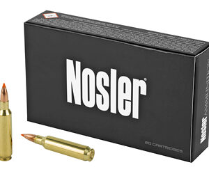 NOSLER Trophy 22 Nosler 55Gr Ballistic Tip 20 Round Box California Certified Nonlead Ammunition 61030