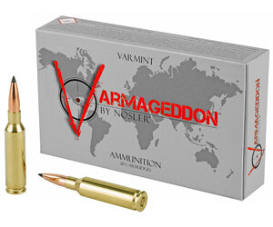NOSLER Varmageddon 6.5 Creedmoor 90 Grain Flat Base Tipped 20 Round Box 65175
