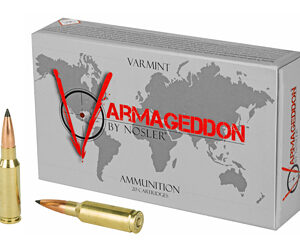 NOSLER Varmageddon 6.5 Grendel 90 Grain Flat Base Tipped 20 Round Box 65182