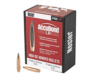 NOSLER AccuBond Long Range .264 Diameter 6.5MM 142 Grain Spitzer Boat Tail 100 Count 58922