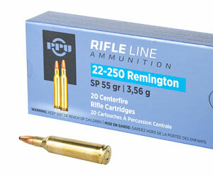 Prvi Partizan Rifle 22-250 55 Grain Soft Point 20 Round Box PP22250