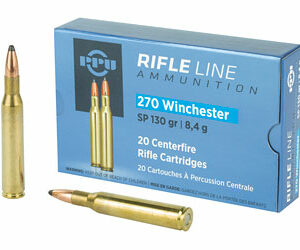 Prvi Partizan Rifle 270 Win 130 Grain Soft Point 20 Round Box PP2701