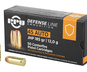 Prvi Partizan Handgun Defense 45 ACP 185Grain Jacketed Hollow Point 50 Round Box PPD45