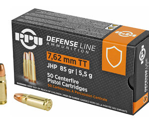 Prvi Partizan Handgun Defense 7.62X25 Tokarev 85Grain Jacketed Hollow Point 50 Round Box PPD7T