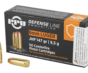 Prvi Partizan Handgun Defense 9MM 147Grain Jacketed Hollow Point 50 Round Box PPD92
