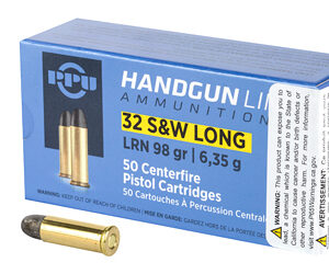 Prvi Partizan Pistol 32 S&W Long 98 Grain Lead Round Nose 50 Round Box PPH32SW