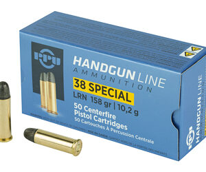 Prvi Partizan 38 Special 158 Grain Lead Round Nose 50 Round Box PPH38SL