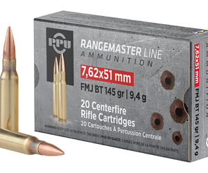 Prvi Partizan RangeMaster 762NATO 145 Grain Full Metal Jacket Boat Tail 20 Round Box PPRM762
