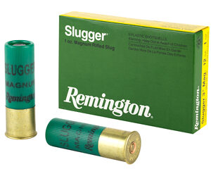 Remington Slugger 12 Gauge 3" Max Dram 1 oz. Rifled Slug 5 Round Box 20270
