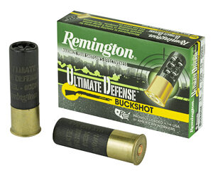 Remington Ultimate Defense Buckshot 12 Gauge 3" 00 Buck Shotshell 15 Pellets 5 Round Box 20633