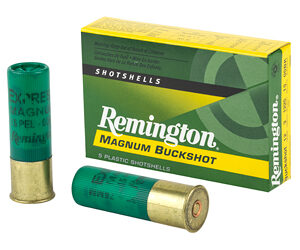 Remington Express 12 Gauge 3" 00 Buck 4 Dram Buckshot 15 Pellets 5 Round Box 20636