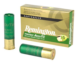 Remington AccuTip 12 Gauge 3" 385 Grain Sabot Slug 5 Round Box 20731