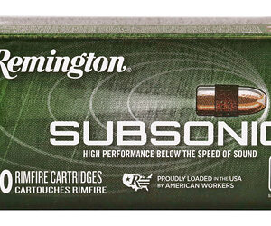 Remington Subsonic 22 LR 40 Grain Copper Plated Hollow Point 50 Round Box 21135