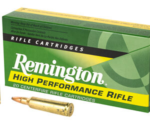 Remington High Performance 22-250 55 Grain Pointed Soft Point 20 Round Box 21311