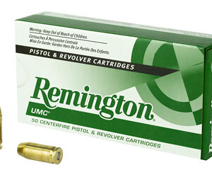 Remington UMC 40 S&W 165 Grain Full Metal Jacket 50 Round Box 23746