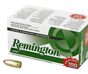 Remington UMC 9MM 115 Grain Full Metal Jacket Value Pack 100 Round Box 23765