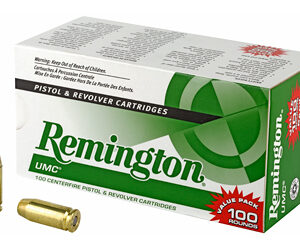 Remington UMC 40 S&W 180 Grain Full Metal Jacket Value Pack 100 Round Box 23795