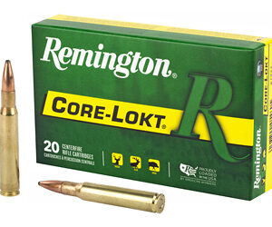 Remington Core Lokt 30-06 150 Grain Pointed Soft Point 20 Round Box 27826