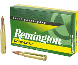 Remington Core Lokt 30-06 180 Grain Pointed Soft Point 20 Round Box 27828