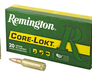 Remington Core Lokt 300 Remington Short Action Ultra Magnum 165 Grain Pointed Soft Point 20 Round Box 27954