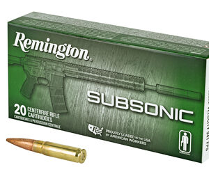 Remington Remington Subsonic 300 Blackout 220 Grain Open Tip Flat Base 20 Round Box 28430