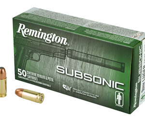 Remington Subsonic 9MM 147 Grain Flat Nose Enclosed Bullet 50 Round Box 28435