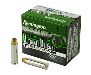 Remington Ultimate Defense 357 Magnum 125 Grain Brass Jacketed Hollow Point 20 Round Box 28920