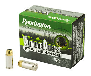 Remington Ultimate Defense 45 ACP 230 Grain Brass Jacketed Hollow Point 20 Round Box 28942