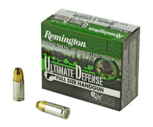 Remington Ultimate Defense 9MM 147 Grain Brass Jacketed Hollow Point 20 Round Box 28946