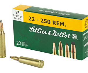 Sellier & Bellot Rifle 22-250 55 Grain Soft Point 20 Round Box SB22250B