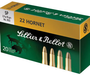 Sellier & Bellot Rifle 22 Hornet 45 Grain Soft Point 20 Round Box SB22HB