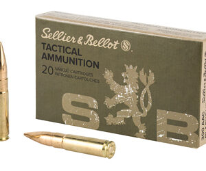Sellier & Bellot Rifle 300 Blackout 124 Grain Full Metal Jacket 20 Round Box SB300BLKA