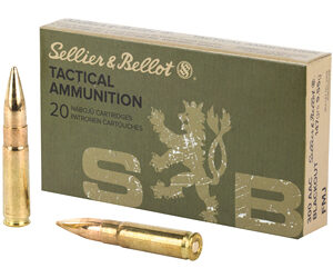 Sellier & Bellot Rifle 300 Blackout 147 Grain Full Metal Jacket 20 Round Box SB300BLKB