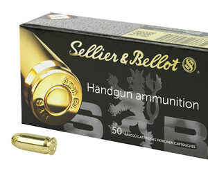 Sellier & Bellot Pistol 380ACP 92 Grain Full Metal Jacket 50 Round Box SB380A