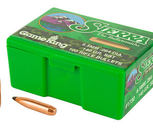 Sierra Bullets – Reloading GameKing .264 Diamter 6.5MM 140 Grain Spitzer Boat Tail 100 Count 1730